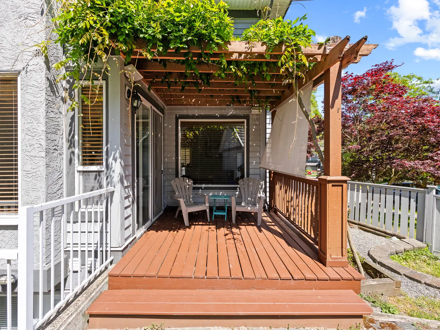 Rebuilt deck off the main floor, 3307 Rosemary Heights Crescent
