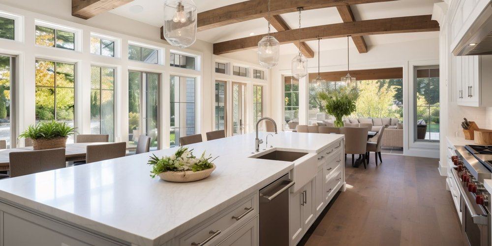 Bright coastal kitchen, White Rock